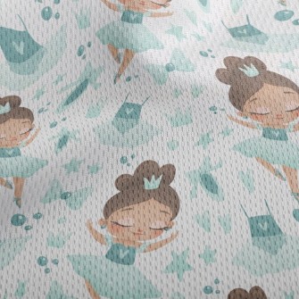 Elegant Ballet Little Girl Athletic Mesh Flat Back