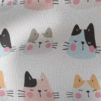 Blushing Big-faced Cat Waterproof Canvas