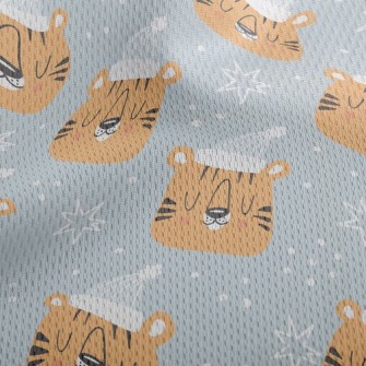 Good Night Sleeping Tiger Athletic Mesh Flat Back