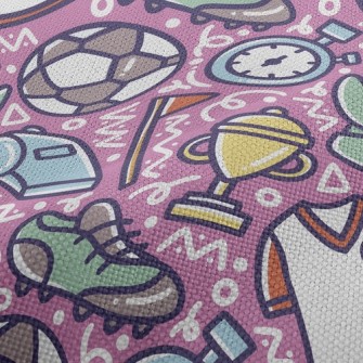 Intense Football Match Performance Linen
