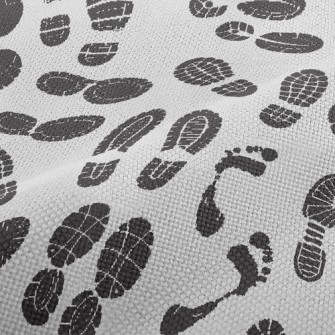 Sports Shoe Prints And Footpri Performance Linen