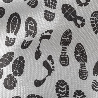 Sports Shoe Prints And Footpri Waterproof Canvas