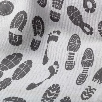 Sports Shoe Prints And Footpri Terry