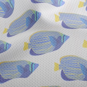 Beautiful Underwater Fish Athletic Mesh Flat Back
