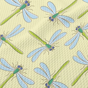 The Wenjing Dragonfly Family Birdseye Piqué