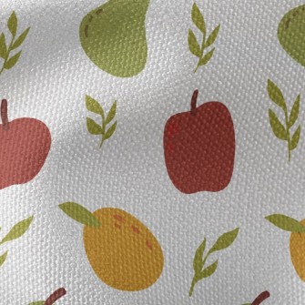 Pear Orange Apple Waterproof Canvas