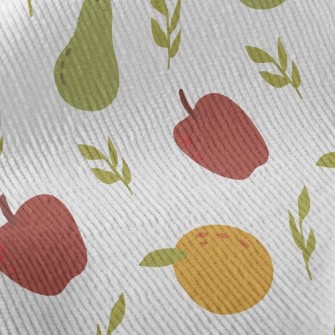 Pear Orange Apple Standard Corduroy