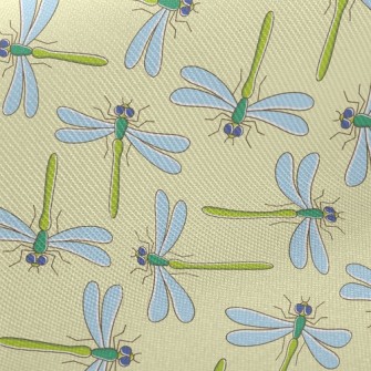 The Wenjing Dragonfly Family Twill