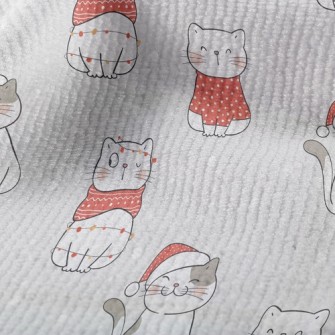 Warm Winter Christmas Kitten Terry