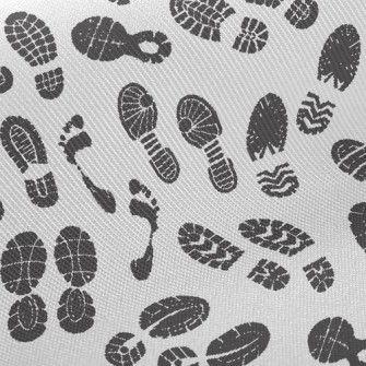 Sports Shoe Prints And Footpri Twill