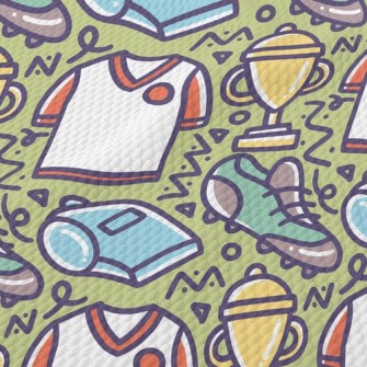 Football Jersey Cleats Trophy Birdseye Piqué