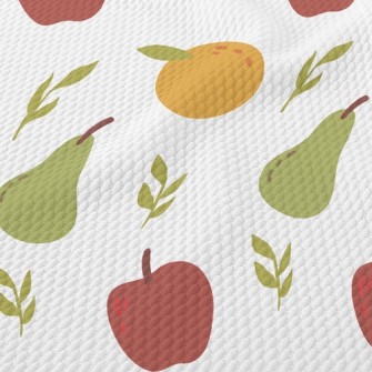 Pear Orange Apple Birdseye Piqué