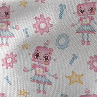 Little Helper Robot Girl Waterproof Canvas