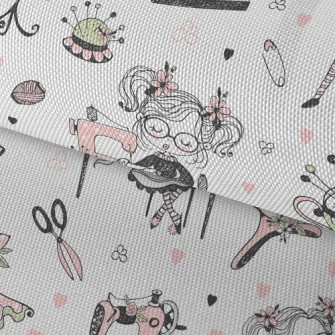 Little Girl Who Likes Tailors Waterproof Oxford
