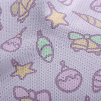 Pink Christmas Tree Pendant Athletic Mesh Flat Back