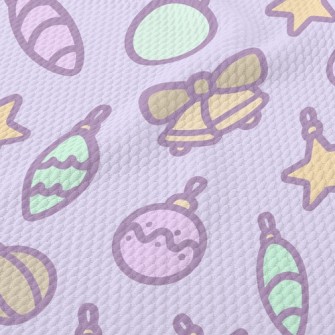 Pink Christmas Tree Pendant Birdseye Piqué