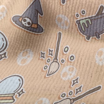 Witch Broom Halloween Terry