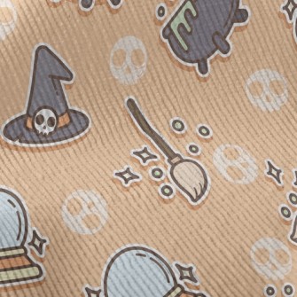 Witch Broom Halloween Standard Corduroy