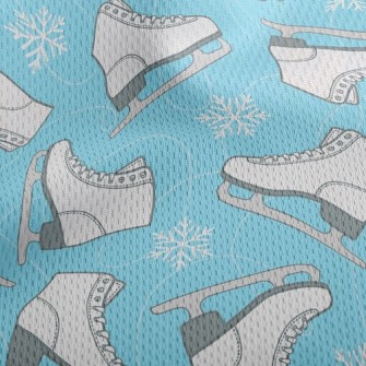 Ice And Snow Skates Athletic Mesh Flat Back
