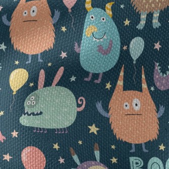 Funny Expression Little Monste Waterproof Canvas