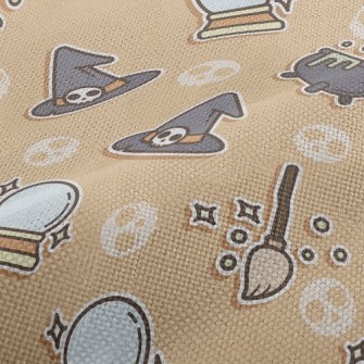 Witch Broom Halloween Performance Linen