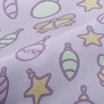 Pink Christmas Tree Pendant Performance Linen