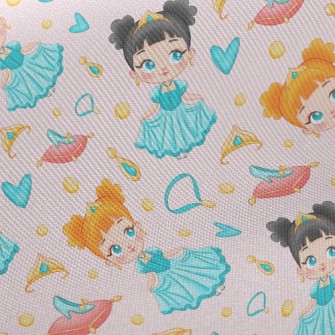 Glass Slipper Girl Princess Twill
