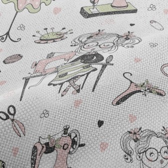 Little Girl Who Likes Tailors Performance Linen