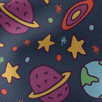 Saturn Star Earth Waterproof Canvas
