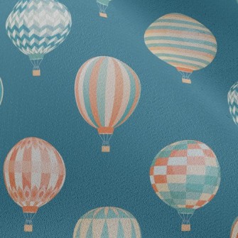 Geometric Simple Hot Air Ballo Chiffon