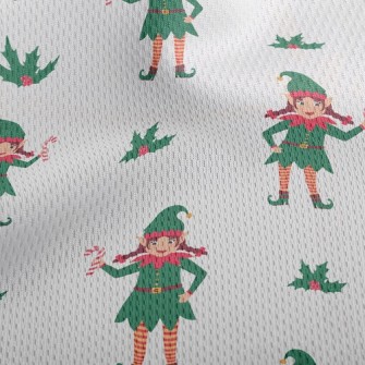 Christmas Helper Elf Athletic Mesh Flat Back