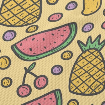 Pineapple Cherry Watermelon Birdseye Piqué