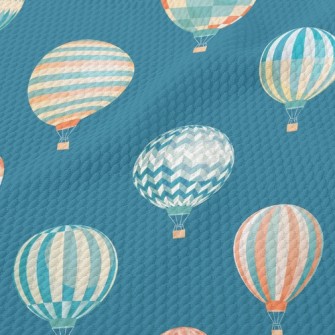 Geometric Simple Hot Air Ballo Birdseye Piqué