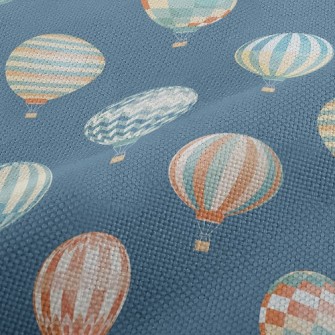 Geometric Simple Hot Air Ballo Performance Linen