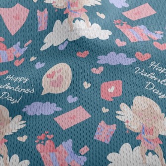 Cupid, The God Of Love, Is On  Athletic Mesh Flat Back