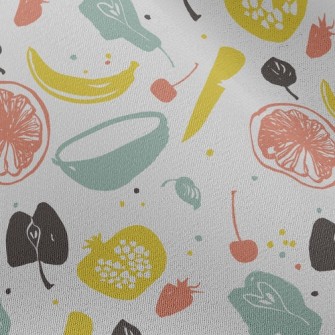 Line Art Fruit Chiffon