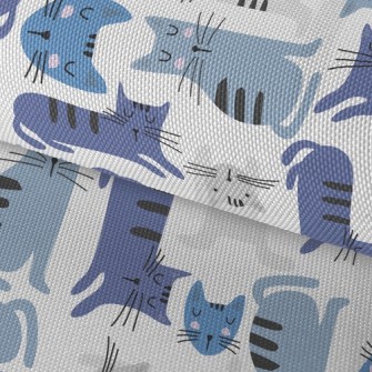 Nordic Upside Down Cat Waterproof Oxford