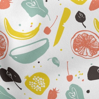 Line Art Fruit Stretch Ponte