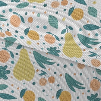 Pear Orange Leaves Waterproof Oxford