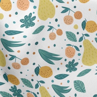 Pear Orange Leaves Stretch Ponte