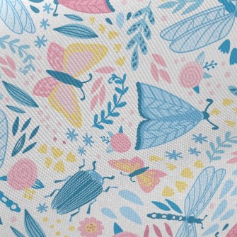 Dragonfly Butterfly Stag Beetl Twill