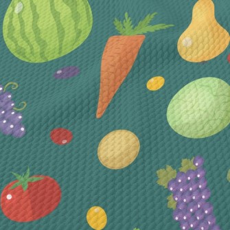 Cabbage And Gherkins Birdseye Piqué