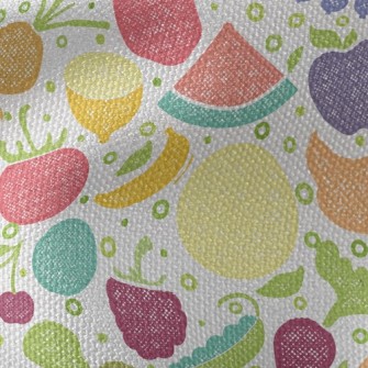 Mesh Colorful Fruits Waterproof Canvas
