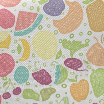 Mesh Colorful Fruits Twill