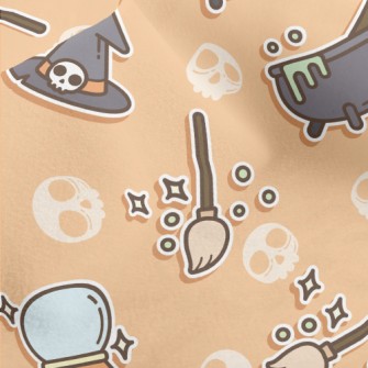 Witch Broom Halloween Micro Fleece