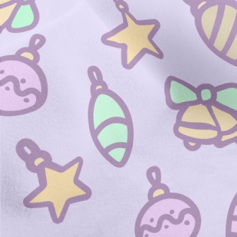 Pink Christmas Tree Pendant Micro Fleece