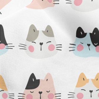 Blushing Big-faced Cat Micro Fleece