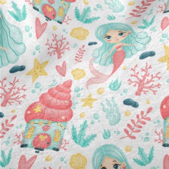 Mysterious Color Mermaid Minky