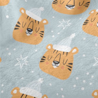 Good Night Sleeping Tiger Minky