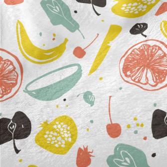 Line Art Fruit Minky